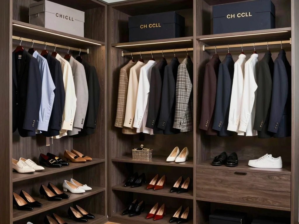 Professional wardrobe styling and organization